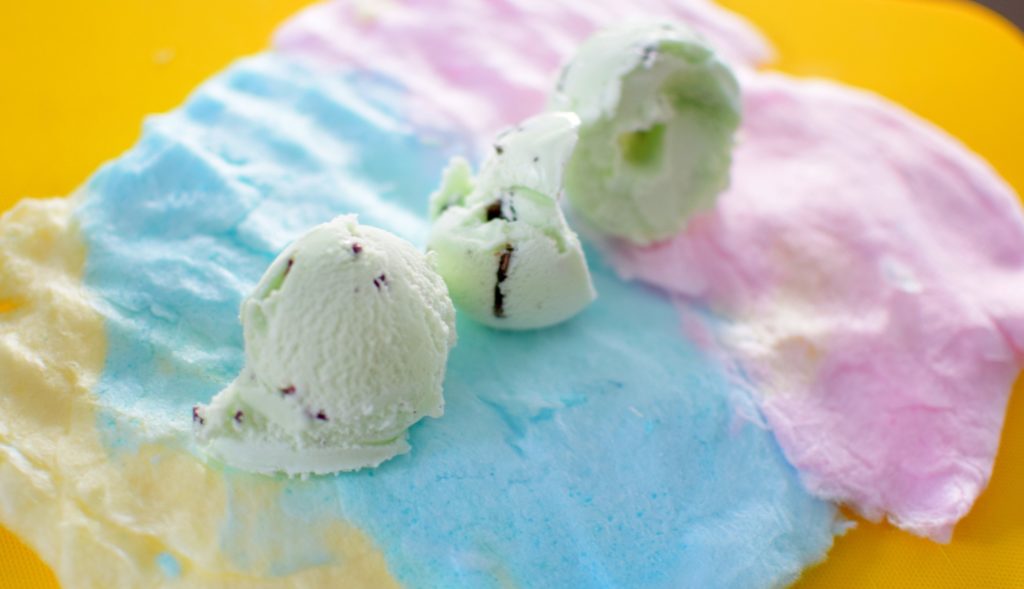Unicorns & Rainbows: Cotton Candy Ice Cream Burrito - Craving4More